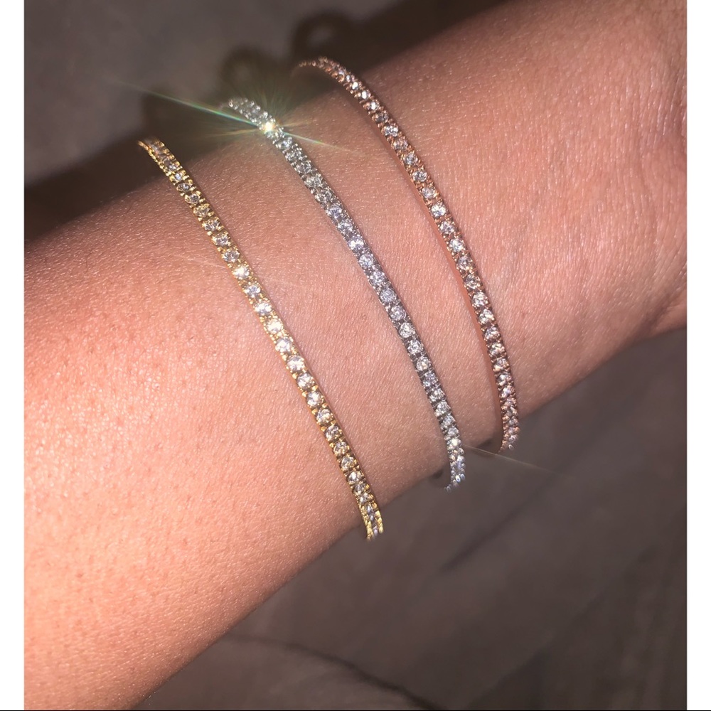 3 Crystal Pave Bangles